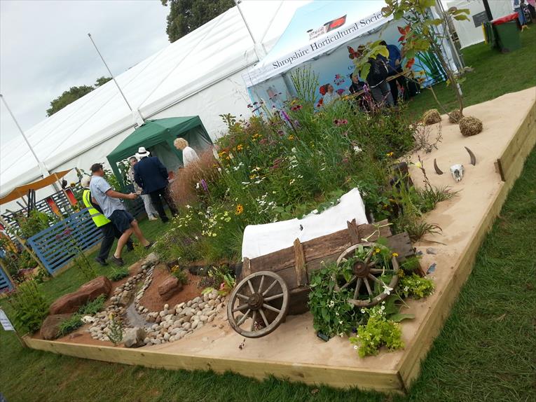 Winning garden at Shrewsbury Flower Show 2017