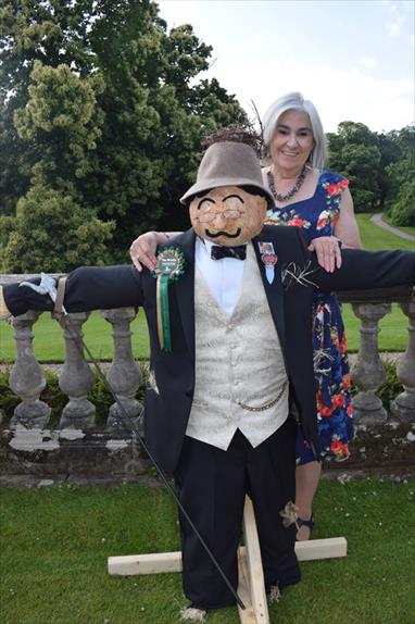 Chrissie 3rd place scarecrow Poirot