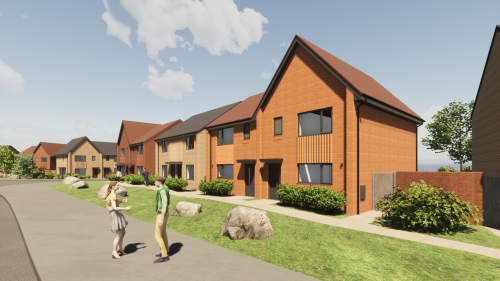 Old Park, Telford artist impression