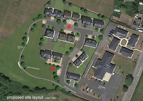 Rural Housing Week - Prees proposed site layout