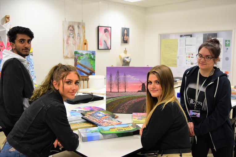 Telford art students