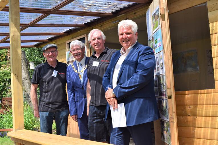 Men in Sheds walled garden unveiling