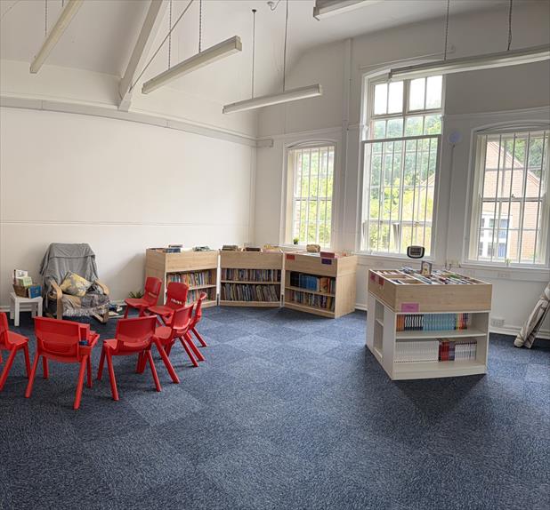 The refreshed library at Coalbrookdale and Ironbridge CofE Primary School The refreshed library at Coalbrookdale and Ironbridge CofE Primary School