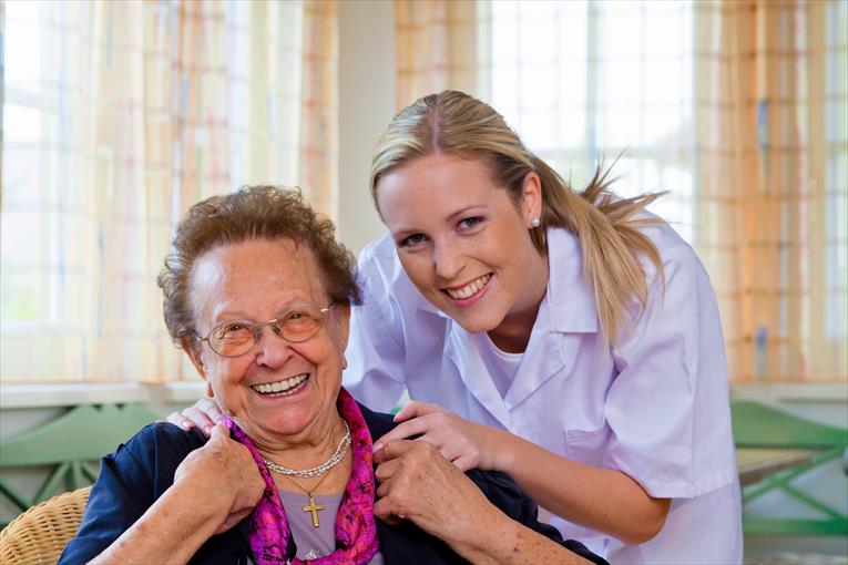 Choices stock photo carer and woman