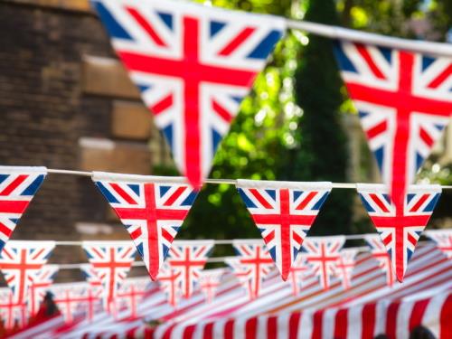 Bunting for VE Day